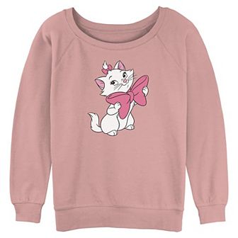 Disney's The Aristocats Marie Pink Bow Juniors' Graphic Pullover
