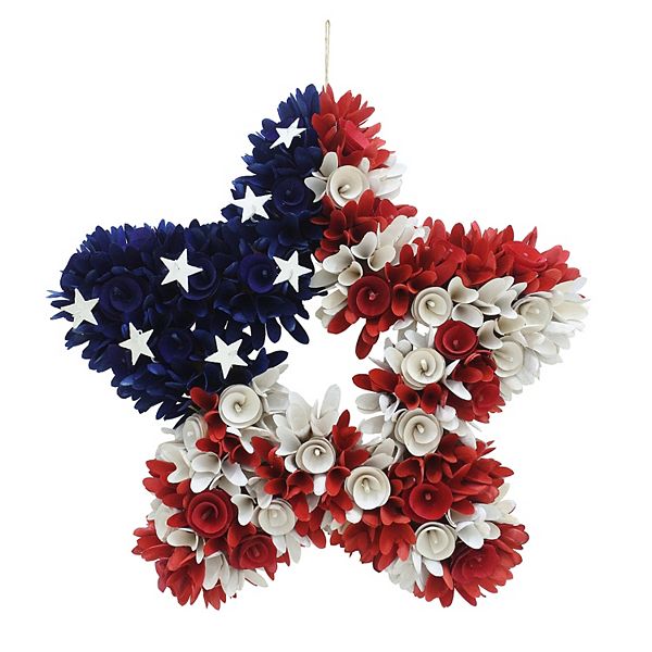 Celebrate Together™ Americana Star Wood Curl Wreath - Multi