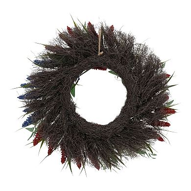 Celebrate Together Americana Artificial Lavender Greenery Wreath