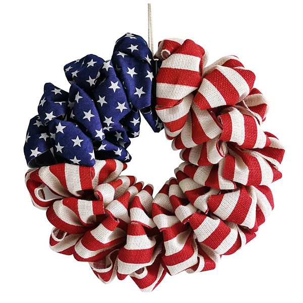 Celebrate Together™ Americana Burlap Wreath - Multi