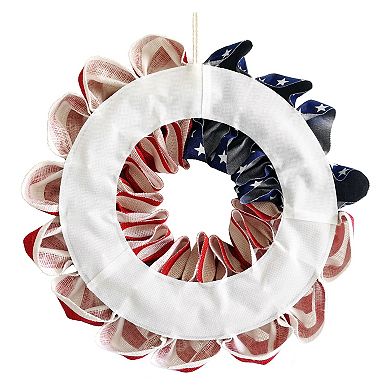 Celebrate Together Americana Burlap Wreath