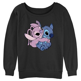 Disney's Lilo & Stitch Angel Hugging Stitch Juniors' Graphic Pullover