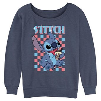 Disney's Lilo & Stitch Enjoying Ice Cream Juniors' Graphic Pullover