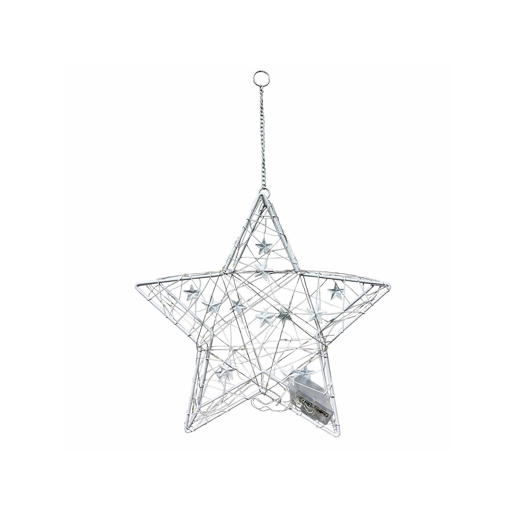 Celebrate Together™ Americana LED Small White Star Hanging Decor