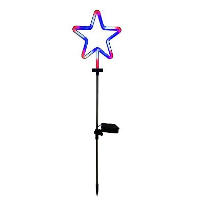Celebrate Together Americana 30-in. Solar LED Neon Star Garden Stake
