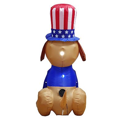 Celebrate Together Americana 5-ft. Inflatable Uncle Sam Dog