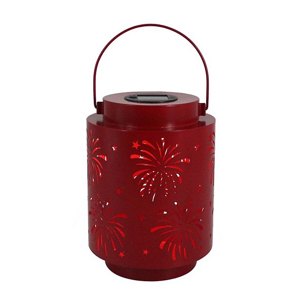 Celebrate Together™ Americana Patriotic Metal Solar Lantern - Red