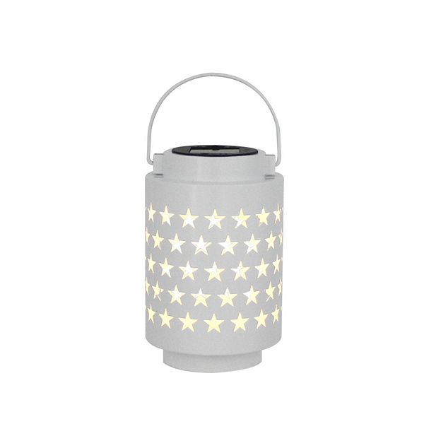 Celebrate Together™ Americana Patriotic Metal Solar Lantern - White