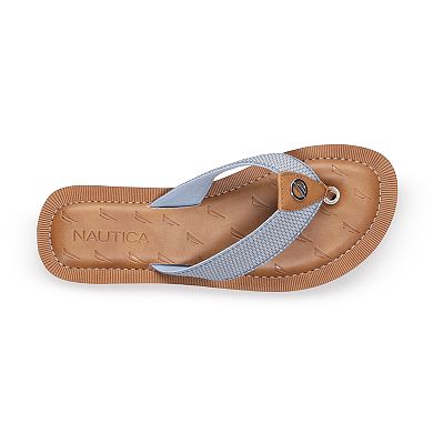 Nautica Gulfbreeze Women's Organza Flip Flop Sandals