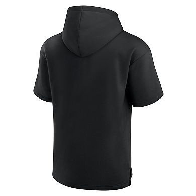 Unisex Fanatics Black New York Jets Elements Ready Short Sleeve Pullover Hoodie