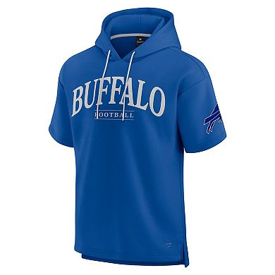 Unisex Fanatics Royal Buffalo Bills Elements Ready Short Sleeve Pullover Hoodie