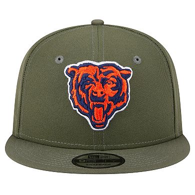 Men's New Era Olive Chicago Bears Main 9FIFTY Snapback Hat