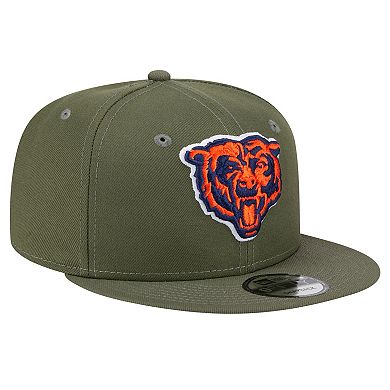 Men's New Era Olive Chicago Bears Main 9FIFTY Snapback Hat
