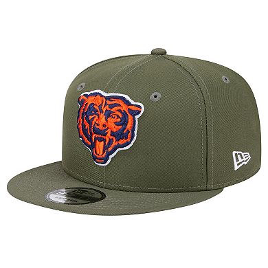 Men's New Era Olive Chicago Bears Main 9FIFTY Snapback Hat