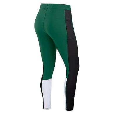 Women's WEAR by Erin Andrews Green/Black New York Jets Color-Block Leggings