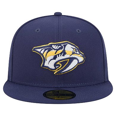 Men's New Era Navy Nashville Predators Core 59FIFTY Fitted Hat