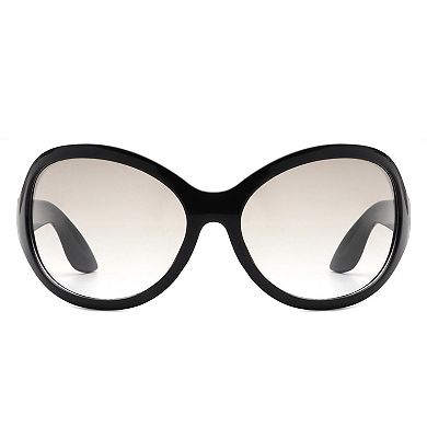 Oversize Fashion Curved Large Women Round Sunglasses
