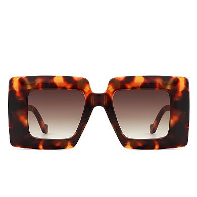 Oversized Flat Top Square Women's Sunglasses
