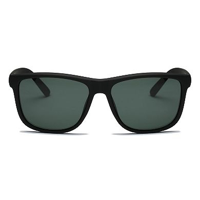 Retro Square Polarized Flat Top Sunglasses