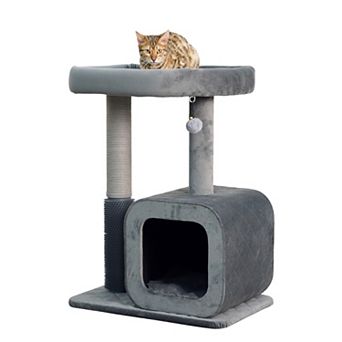 Catry Modern Apartment-sized Cat Tree - 30", 2 Level, Medium, Eclipse
