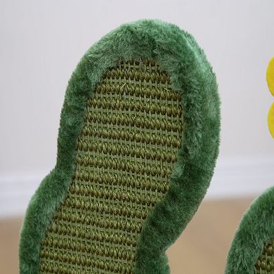Petpals Natural Compostable Sisal Cactus-shaped Cat Scratcher - 18"h, Natural Sisal, Small, Saguaro
