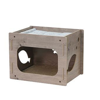 Petpals Contemporary Minimalist Design Cat House - 14"h, Replaceable, Medium, Jodie