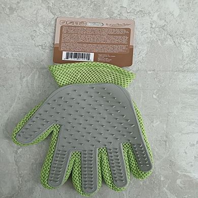Petpals Massaging & Shedding Glove - 12"h, Reusable, Small, Grooming Glove