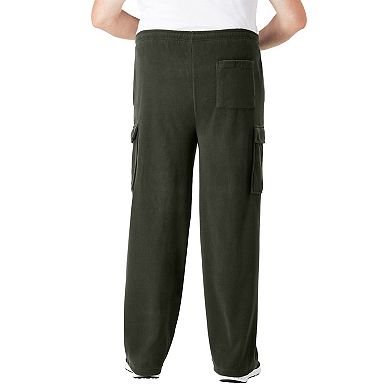 KingSize Men's Big & Tall Explorer Plush Fleece Cargo Pants
