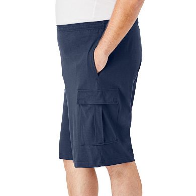 KingSize Men's Big & Tall Lightweight Jersey Cargo Shorts