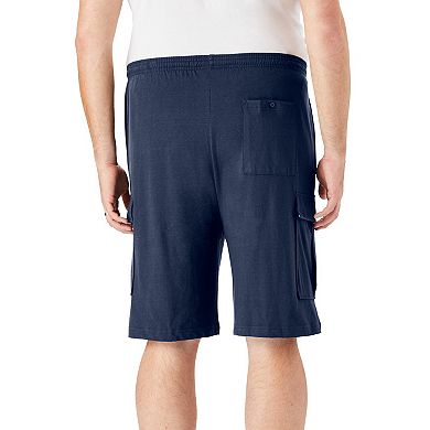 KingSize Men's Big & Tall Lightweight Jersey Cargo Shorts