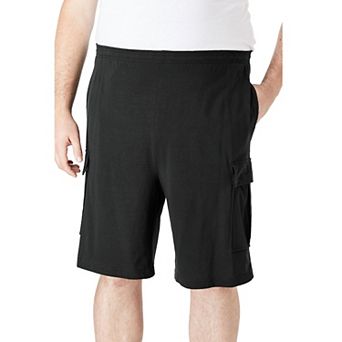 KingSize Men's Big & Tall Lightweight Jersey Cargo Shorts