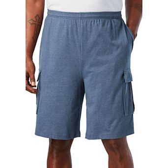 KingSize Men's Big & Tall Lightweight Jersey Cargo Shorts
