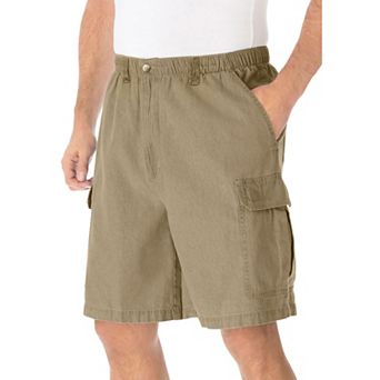 KingSize Men's Big & Tall Knockarounds 8"" Full-Elastic Cargo Shorts