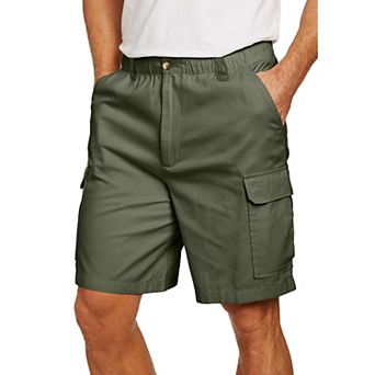 KingSize Men's Big & Tall Knockarounds 8 Full-Elastic Cargo Shorts
