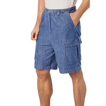 KingSize Men's Big & Tall Knockarounds 8 Full-Elastic Cargo Shorts