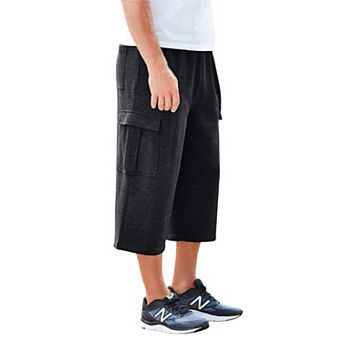 KingSize Men's Big & Tall Fleece Judo Shorts