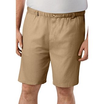 KingSize Men's Big & Tall Knockarounds 8 Full Elastic Plain Front Short