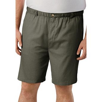 KingSize Men's Big & Tall Knockarounds 8 Full Elastic Plain Front Short