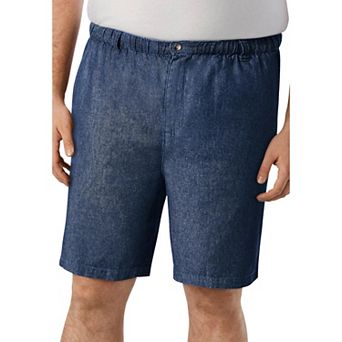 KingSize Men's Big & Tall Knockarounds 8 Full Elastic Plain Front Short