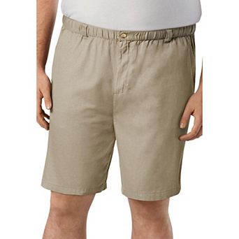 KingSize Men's Big & Tall Knockarounds 8 Full Elastic Plain Front Short