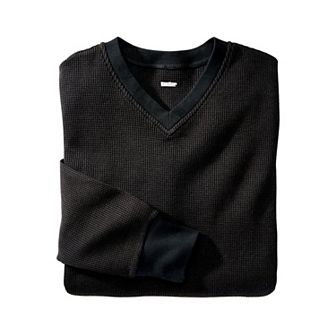 KingSize Men's Big & Tall Heavyweight Thermal V-Neck Underwear Shirt