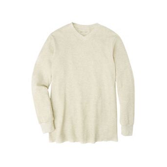 KingSize Men's Big & Tall Heavyweight Thermal V-Neck Underwear Shirt