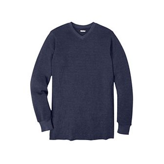 KingSize Men's Big & Tall Heavyweight Thermal V-Neck Underwear Shirt