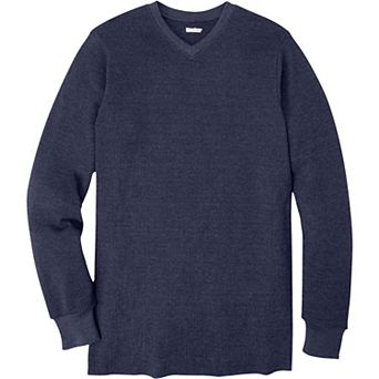 KingSize Men's Big & Tall Heavyweight Thermal V-Neck Underwear Shirt