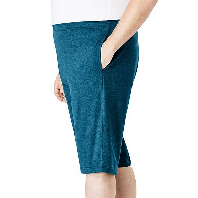 KingSize Men's Big & Tall Lightweight Longer Length Jersey Shorts