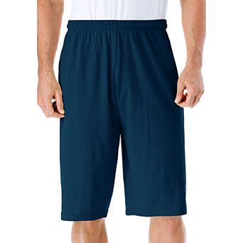 KingSize Men's Big & Tall Lightweight Longer Length Jersey Shorts