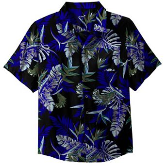 KingSize Men's Big & Tall Printed Camp Shirt