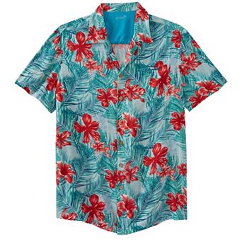 KingSize Men's Big & Tall Printed Camp Shirt