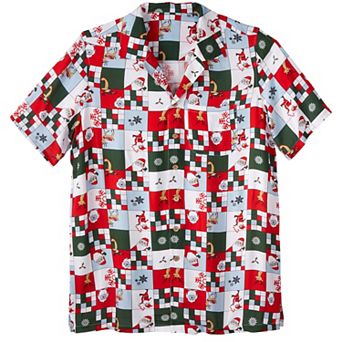 KingSize Men's Big & Tall Printed Camp Shirt