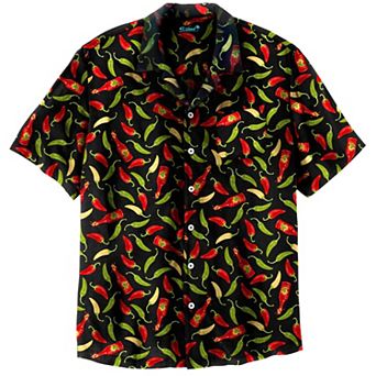 KingSize Men's Big & Tall Printed Camp Shirt